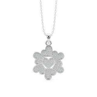 Love Heart Diamond Pendant